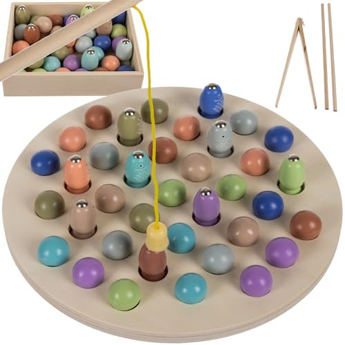KRUZZEL Angelspiel Magnet-Angelspielzeug Kinderspielzeug Magnet Fische 22410