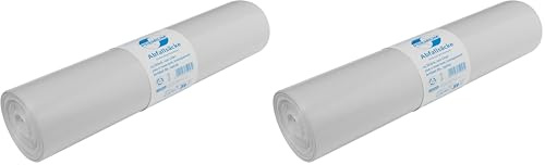 Deiss 19029 Premium - Bolsas de basura (700 x 1100 mm, 25 unidades), color transparente (Paquete de 2)