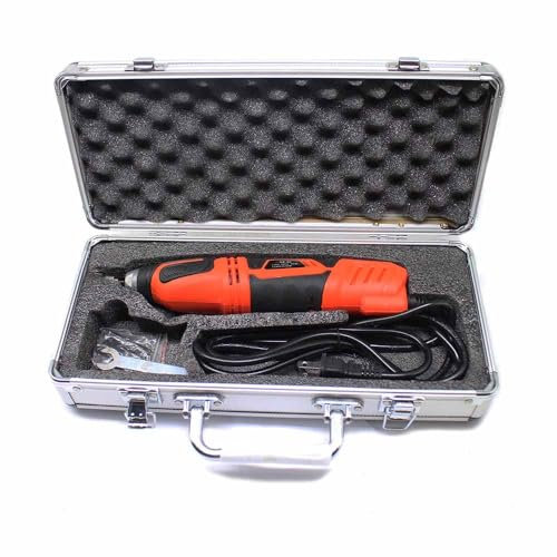 LeTkingok Cuchillo Eléctrico para Tallar Carpintería de 220V, Cincel para Tallar Carpintero, Herramientas Eléctricas para Tallar Madera, Mandril de 1,16-3,2mm