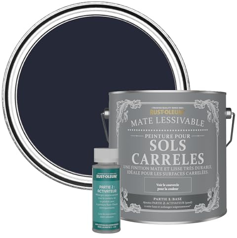 Rust-Oleum Blue Washable Matt Floor Tile Paint, Matt Finish - Odyssey 2.5L