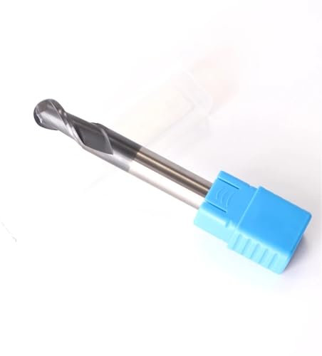 Pangyoo HRC50 Kugelfräser, CNC-Fräser, Hartmetall-Fräser, Fräswerkzeuge, 2 Flöten, Wolframstahl, Kugelfräser(R5.0X10Dx75L)