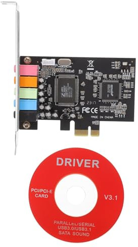 Uonlytech 2pièces Pcie Sound Card Interne avec Support Low Profile Interfaces Audio Numériques pour Pc