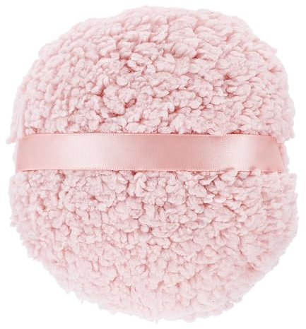 Powder Puff, 5.9’’ Body Powder Puff Large Velvet Dust Puff Ultra Soft Washable Large Round Velour Powder Puff, Soft Reusable Body Powder Applicator Face Powder Puffs for Loose Mineral Powder