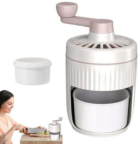 Eisrasiermaschine – Eiskratzer – Manueller Eiszerkleinerer mit hoher Geschwindigkeit, für rasierte , Smoothie-Maschine, kleine Eismaschine, Küche, Picknick