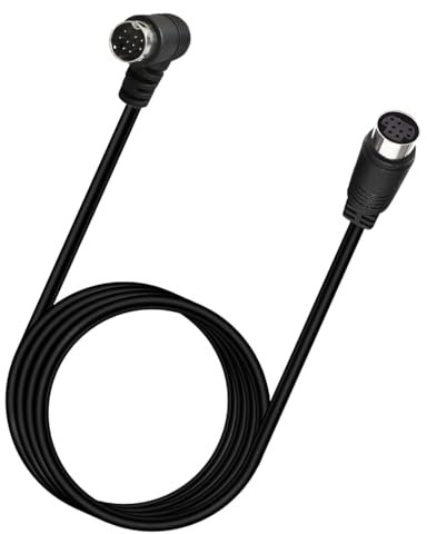 JIEBWCHA Cavo S-Video, cavo video S a 9 pin | Cavo di connessione monitor da 70,8 pollici | Cordo da 9 pin, trasferimento del connettore per ricevitore TV, proiettore, videocamera