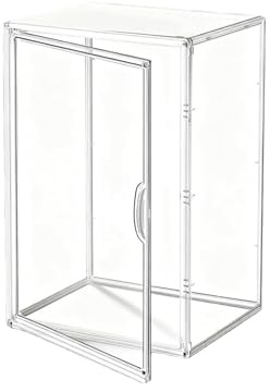 Jumbo Convertible Acrylic Display Case - 3-Tier or Open Space for 6-18 Collectibles, Magnetic Door Removable Shelves for Statues & Plush Dolls (Extra Large 3-Tier (14.5x11.5x19.6))