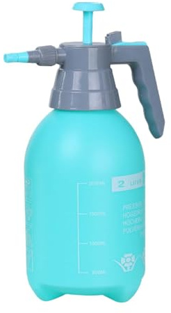 FytStycale Pulverizador de Presión Manual Bomba de Agua Portátil Rociador Ajustable para Jardín Regadera de Mano Resistente PP Pulverizador para Plantas y, Azul, 2L