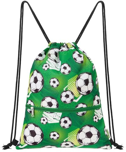 WAWSAM Calcio Borsa con Coulisse per Bambini - Sacca Palestra con Coulisse per Bambini Borsa Sportiva