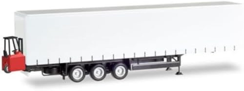 Herpa 76784 Schmitz Curtain Canvas Trailer 3-Axle With Forklifter Model Set