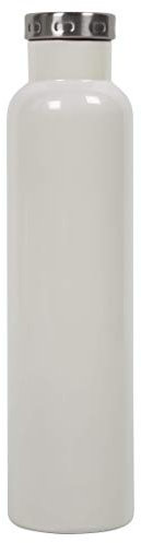 Fifty/Fifty Wine Growler Water Bottle, Narrow Mouth, Seven Fifty, 750ml/25 oz, Pearl White
