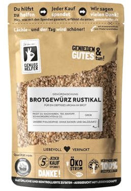 Bremer Gewürzhandel Brotgewürz rustikal, grob geschrotet, für authentisches Bauernbrot selbstgemacht, lecker zum Backen, 100g