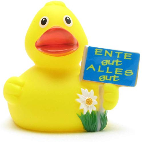 Duckshop Ente gut - Alles gut Badeente I Quietscheente I L: 8 cm