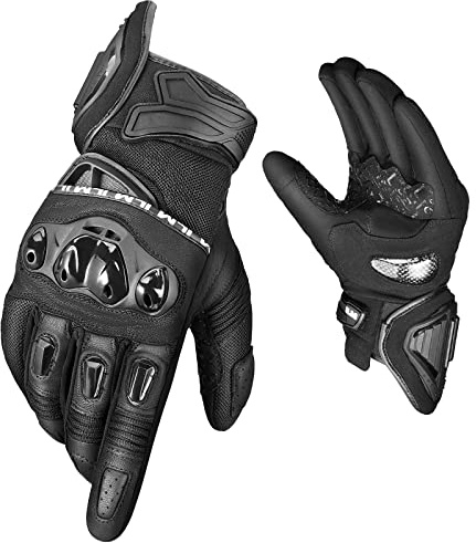 ILM Motorcycle Gloves for Men and Women Touchscreen Riding Gloves Motorbike Motocross Dirt Bike ATV Model-WD01(Black,X-Large)