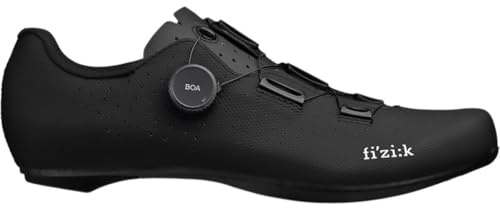 Fizik Unisex Tempo Decos Carbon Wide Rennrad breite Schuhe, Schwarz, 38.5/39 EU Weit