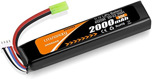 11,1V Akku 2000mAh 30C Wiederaufladbarer Hobby LiPo Akku mit Mini Anschluss