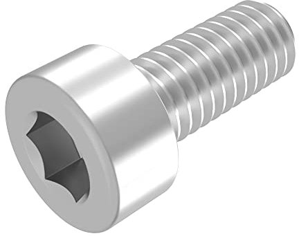 SECCARO Zylinderschraube M8 x 18 mm, Edelstahl V2A VA A2, DIN 912 / ISO 4762, Innensechskant, Vollgewinde, 20 Stück