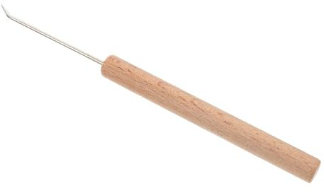 Operitacx Holz Häkelnadel Mit Ergonomischem Griff Glatte Oberfläche Leichtes Diy Strickzubehör Für Handstricken Von Pullovern Und Schals Für Anfänger Und Handarbeitsliebhaber