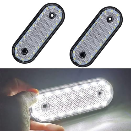2PCS LED DC24V Impermeabile Luce Laterale per Auto Ovale Clearance Trailer Truck RV Trailer Pickup Boats Lampada di Posizione Laterale