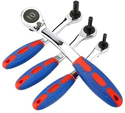 InbusschlüSsel Set Umkehrbarer Ratschen-Inbusschlüssel mit weichem Gummigriff, 4 mm, 5 mm, 6 mm, 8 mm, 10 mm, 12 mm, 14 mm, 17 mm, Ratschen-Sechskantschlüssel InnensechskantschlüSsel ( Size : 14mm )
