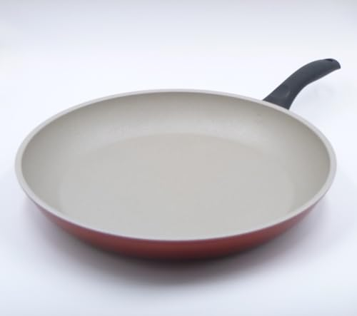 Salutella Padella Zerocolor Antiaderente Induzione Vetroceramica e Gas - Diametro 30 Cm - In Lega di Alluminio Senza Nichel Made in Italy - SENZA SERIGRAFIE