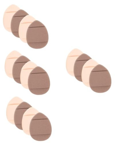 WOONEKY 16pièces Mini Éponge à Poudrer Pour Maquillage Miniatures Pour Fond De Teint Et Utilisation Sèche Ou Humide Pour Voyage Et Retouches