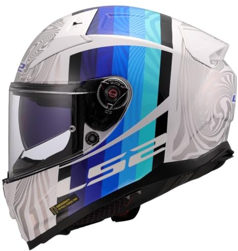 LS2, Integraler Motorradhelm VECTOR II FREEDOM Matt White Silver, L
