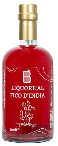 Bastadduni - Liquore al Fico d'India 500ml - Liquore Artigianale Siciliano - Digestivo Naturale alla Frutta - Idea Regalo Particolare - Ingrediente per cocktail - Made in Italy