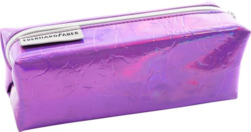 Eberhard Faber - Jumbo Schlamperbox Shiny Lila | Schüleretui für Jungen und Mädchen, ohne Inhalt