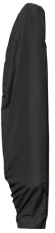 WAFOHSR Parasol Cover Patio Umbrella Cover, Waterproof Outdoor Umbrella Cover With Zipper For 6 Sizes Cantilever Umbrella Covers Easy To Clean(205cm Black)