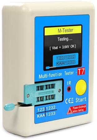 LCR-T7 Transistor Meter Multi-meter Tester Di Resistenza Capacitiva Diodo Triodo Condensatore Resistor Transistor LCR NPN PNP MOSFET