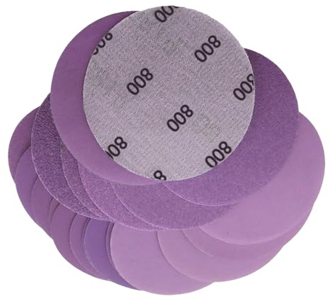 Sghtil Disco lijador, pastillas para lijar – 60 piezas accesorio taladro pulido húmedo para metal carpintería acabado pintura coche