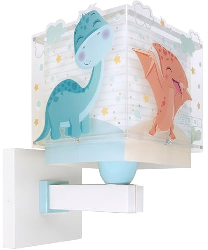 Dalber Kinder Wandlampe Baby Dinos Dinosaurier 63459 | Wandleuchte; Kinderzimmer; E27 - 1 x 15W