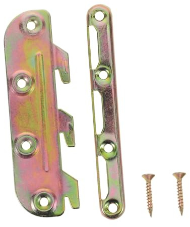 LIFKOME 4 Juegos Soportes de Unión para Estructura de Cama con Tornillos Soportes Ocultos para Cabeceras y Pieceras Montaje Superficial Alta Resistencia y Fácil Instalación