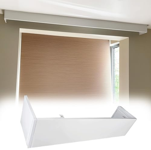 Curtain Box for Roller Blinds & Shades Ceiling or Wall Mount Decorative Valance Elegant Window Treatment Solution for Home & Office Stylish & Functional Design