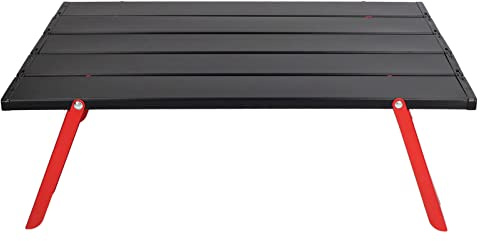 SIXRUN Mini-Klapptisch, Stabile Struktur, Leichter Aluminium-Rolltisch für Picknick, Grillen, Camping, Outdoor-Aktivitäten