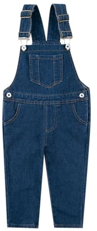 Generico Salopette in Denim Ragazze Tute di Jeans Bambini dei 1pcs per Bambina Pantaloni Carini da Bambino