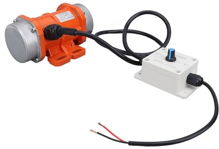 Omabeta Moteur Vibrant électrique en Alliage D'aluminium DC 12 V pour Vibrateur de Béton, Vitesse Réglable pour les Travailleurs de Chantier, étanche IP65 (40W)