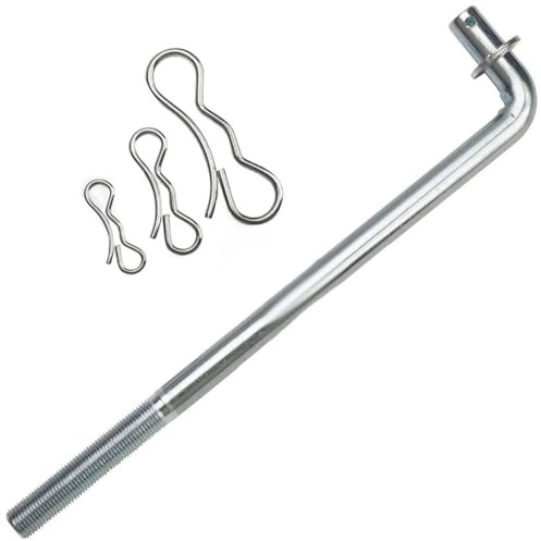 WheatThrive TimeCutter SWX 4250/ZS 3200S-5000 131-3945 Tige de montage pour tondeuse autoportée Toro E-Series et S-Series Argenté 26,5 cm