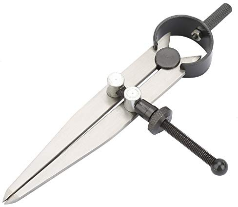 Generic Verstellbarer Flügel-Lederkompass, Werkzeug für -Lederhandwerk, 105 Mm, Zum Nähen von Ledertaschen und Accessoires aus Metall