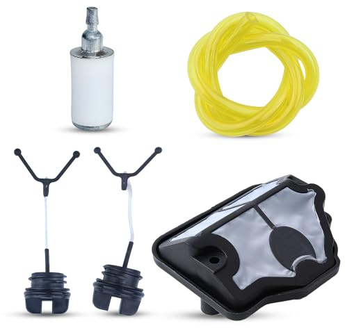 Haishine Luftfilter Gas Tankdeckel Öldeckel Kit ersetzen für Husqvarna 136 141 137 142 36 41 Kettensäge Ersatz Teile