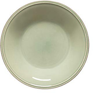 Costa Nova, Friso collection, Vaisselle en grès, Assiette creuse, à pâte, vert sauge, 26 cm, 6 pièces