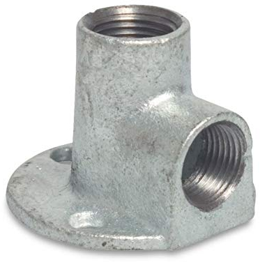 Gewindefitting Temperguss Wandscheibe 90° 3/4 IG x 3/4 IG