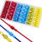 RUNCCI-YUN 200Pcs Conectores Electricos,terminales faston,Terminales de Crimpado, Terminal de Conector de Cable Completamente Aislado, Pala de Crimpado Macho & Hembra