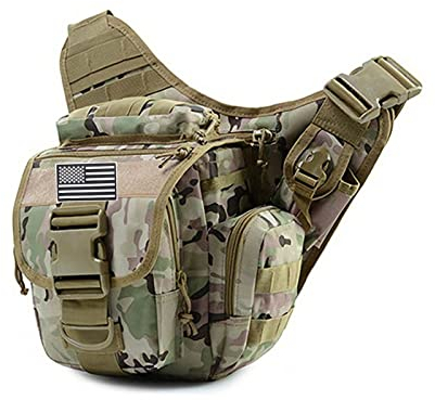 Tactical Sling Bag für Herren EDC Chest Pack Assault Range Bag für Herren Damen,B
