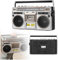 Lettore E Registratore Portatile A Cassetta Retrò Con Radio Am/Fm/Sw1-2 A Quattro Bande, Altoparlante Integrato, Jack per Cuffie Da 3,5 Mm, Supporto Ingresso SD/USB