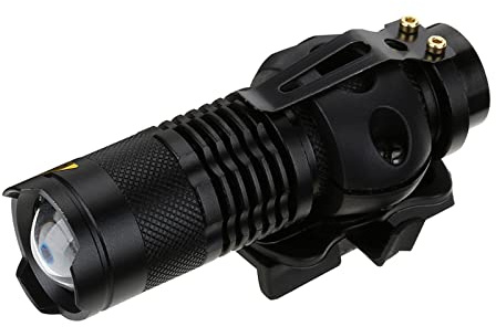 Akozon Tragbare Outdoor-Teleskop-LED-Taschenlampe für Helmfischen, Maden, Weiche, Freihändige Taschenlampen, Scheinwerfer, Grub-Ladegerät-Set, Zubehör