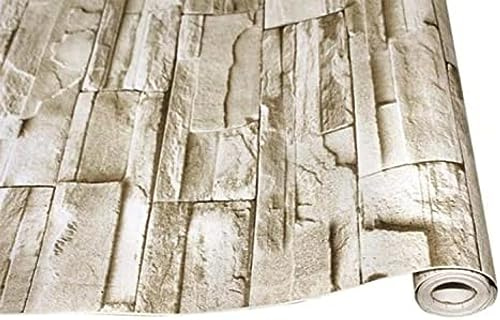 AFAMZ Stone Wallpaper Faux Brick PVC Self-Adhesive 3D Wallpaper For Bedroom Living Room Walls Home Decoration Sticker Brick Pattern 1mx45cm-140x100cm