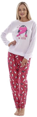 Pyjama en peluche super doux à carreaux pour femmes, polaire chaude effet nounours, M