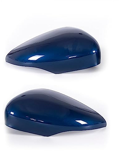 ANRAM Rückspiegelabdeckungen,Für Ford Fiesta MK7 2009 2010 2011 2013 2014 2015 2017 Kratzfest Staubdicht Schutz Spiegel Kappen Zubehör Ersatz Shell Trim,A-Blue