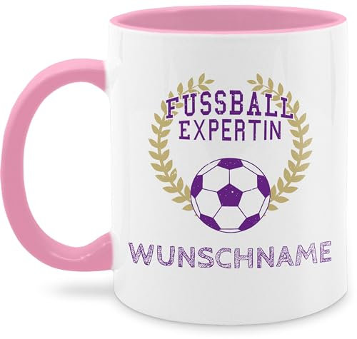 Tasse Tassen 325ml - 2026 Fussball WM Fanartikel - Fußball Expertin mit Name - 325 ml - Rosa - fußball-fanartikel em mug fussballtasse europameisterschaft 2024 2024.euro eigener aufschrift fu ball